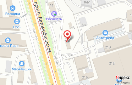 Автоцентр VIANOR в Железнодорожном районе на карте