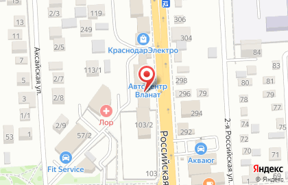Магазин авточехлов Avtochehly-krasnodar.ru на Российской на карте