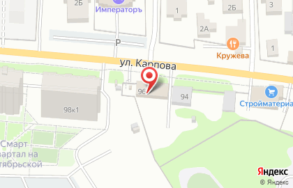 Шиномонтажная мастерская в Зареченском районе на карте