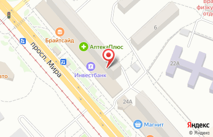 Магазин кондитерских изделий на улице Мира на карте