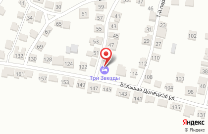 Гостиница Три Звезды на Большой Донецкой улице на карте