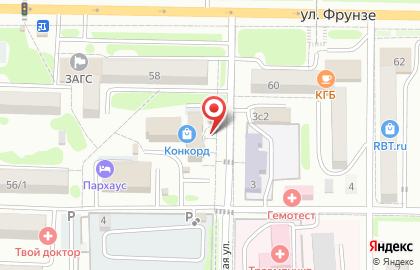Кафе быстрого питания Wok на Партизанской улице на карте