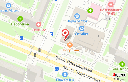 Пекарня Мельница на проспекте Просвещения на карте