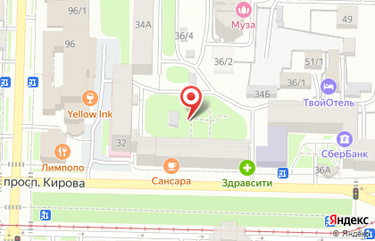 ООО Банкомат, ИКБ Совкомбанк на проспекте Кирова на карте