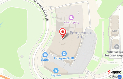 Барбершоп TOPGUN на Олимпийской улице на карте