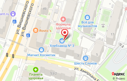 Павильон хлебобулочных изделий на улице Амирхана Еники на карте