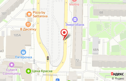Салон связи МегаФон на улице Юлиуса Фучика на карте