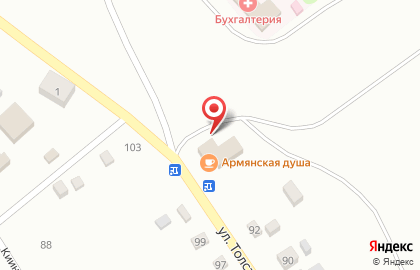 Магазин Каспий на улице Толстого на карте