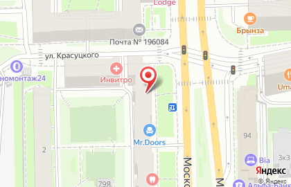 Салон итальянской мебели Natuzzi на Московском проспекте на карте