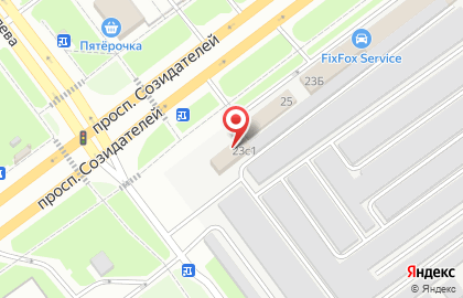 Торгово-производственная компания на проспекте Созидателей на карте