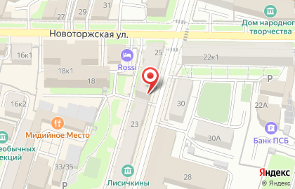 Ванесса в Студенческом переулке на карте