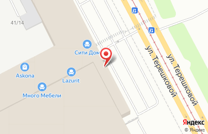 Аутсорсинговая компания на улице Терешковой на карте