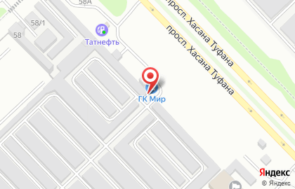 СТО Мир на проспекте Хасана Туфана на карте