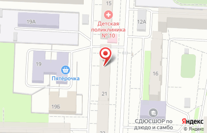 Парикмахерская Прелесть в Свердловском районе на карте