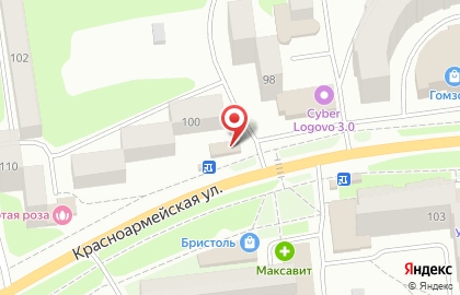 Продовольственный магазин Столичный на Красноармейской улице на карте