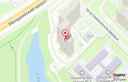 Эстел на Мичуринском проспекте на карте