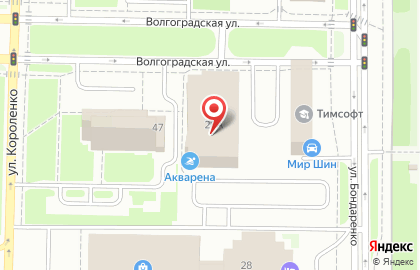 Банкомат, РОСТ БАНК, ОАО, Ново-Савиновский район на улице Короленко на карте