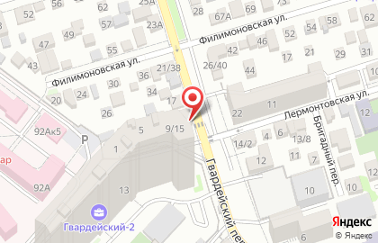 Офисная планета в Гвардейском переулке на карте