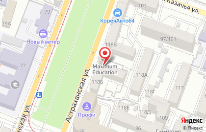 Инвестиционная компания БКС Брокер на Астраханской улице на карте