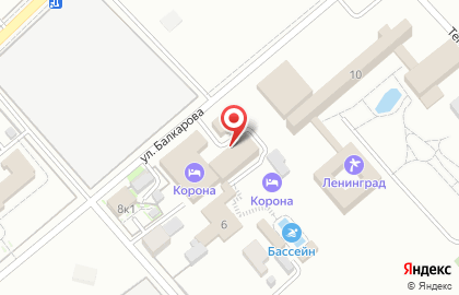 Гостиница "Корона" на карте