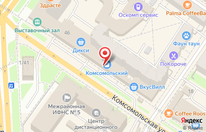 Магазин мебели Меридиан на Комсомольской на карте