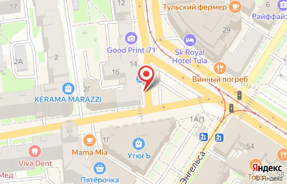 Тула на Советской улице на карте