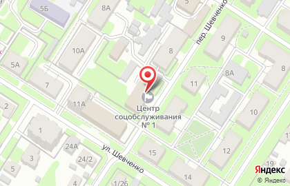 Комплексный центр социального обслуживания населения №1 в Туле на карте