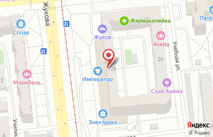 Магазин курток и пуховиков Император на улице Маршала Жукова на карте