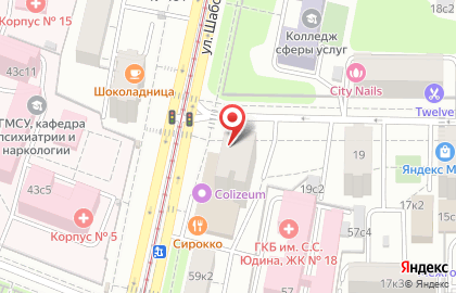Фора-банк Дополнительный Офис Шаболовский на карте