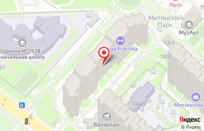Студия йоги Yoga Practika на Митинской улице на карте