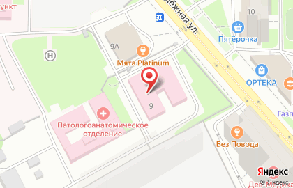 Скорая медицинская помощь на улице Молодежная на карте