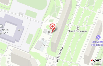 Берта на улице Кулакова на карте