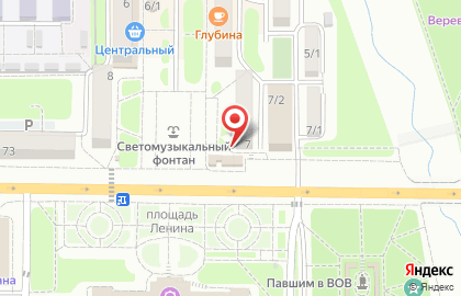 Магазин Русский огород на площади Ленина на карте
