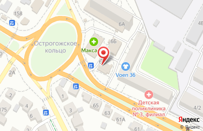 Магазин запчастей для бытовой техники БытДеталь на улице Матросова на карте