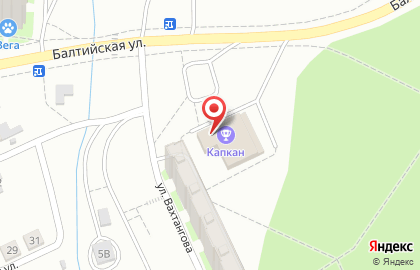 Центр отдыха и развлечений Капкан на улице Вахтангова на карте