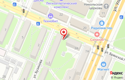 Агентство недвижимости Новый адрес в Бежицком районе на карте
