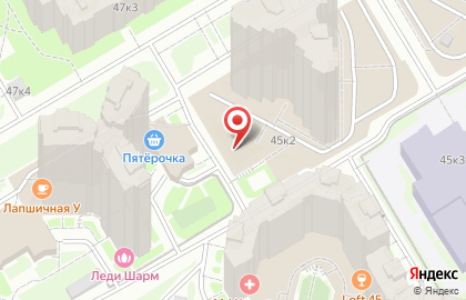 Частный детский сад Мэри Поппинс Shcool на ​Оптиков на карте