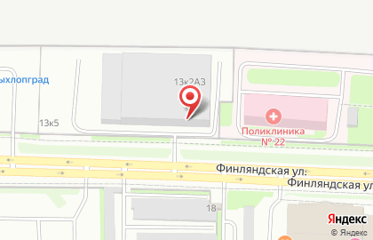 ООО СТЭЛС на Финляндской улице на карте