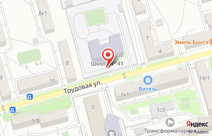 Школа №41 в Рязани на карте