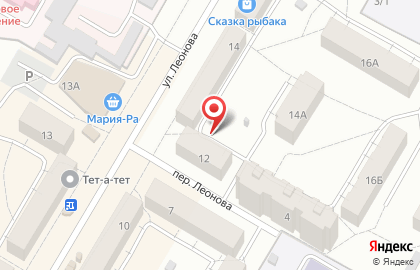 Красотка на улице Леонова на карте