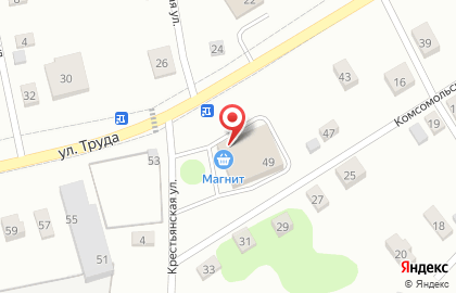 Супермаркет Магнит на улице Труда на карте
