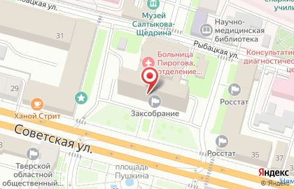 Ассоциация Совет муниципальных образований Тверской области на карте