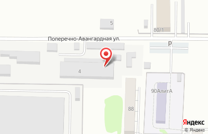 Автосервис Гарант Авто на Поперечно-Авангардной улице на карте