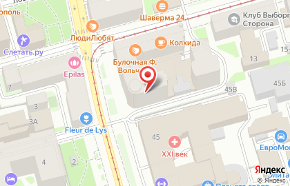 Клиника эстетической медицины Асклепион на Площади Ленина на карте