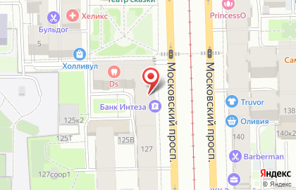 Банкомат Банк Интеза на метро Московские Ворота на карте
