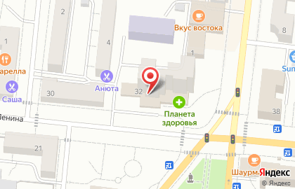 Банкомат АК Барс на улице Ленина, 32 в Зеленодольске на карте