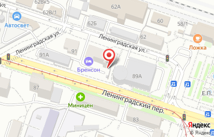 Нирвана на улице Ленинградской на карте