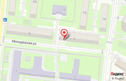 Салон-парикмахерская Этюд на Молодёжной улице на карте