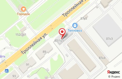 Тепловоз на карте
