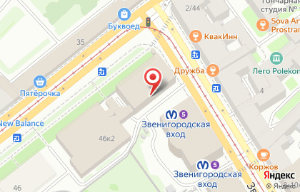 Ремонтная мастерская телефонов и ноутбуков re-Center на Звенигородской улице на карте